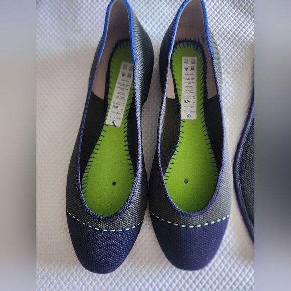 Rothy's the flat Women's gree and Blue Flats - Picture 6 of 11